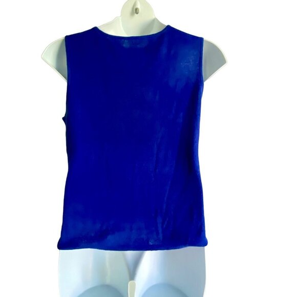 Chico's Seanna Tank Linen Blend Blue Chico's Size 3 - US Size XL NEW NWT - Picture 6 of 9
